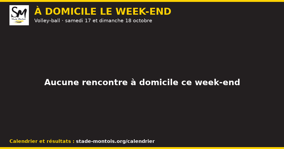 Les rencontres à domicile du Stade Montois ce week-end — Volley-ball